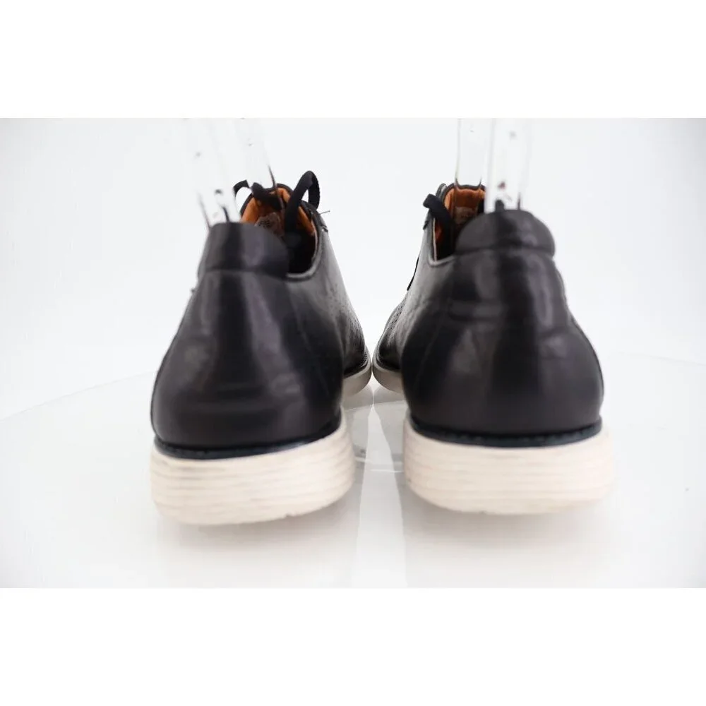 Members Only Men's Grand-02 Sneaker Size 13 Black Lace Up Vegan Shoe